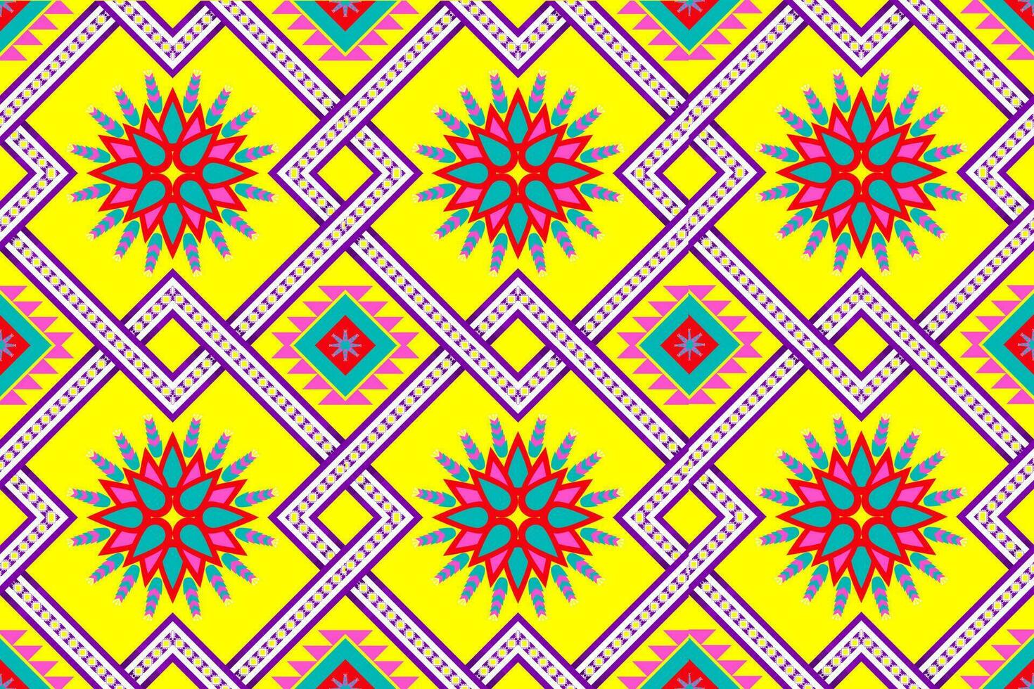 Ethnic geometric seamless pattern. Design for fabric, clothes, decorative paper, wrapping, embroidery, illustration, vector, tribal patter vector