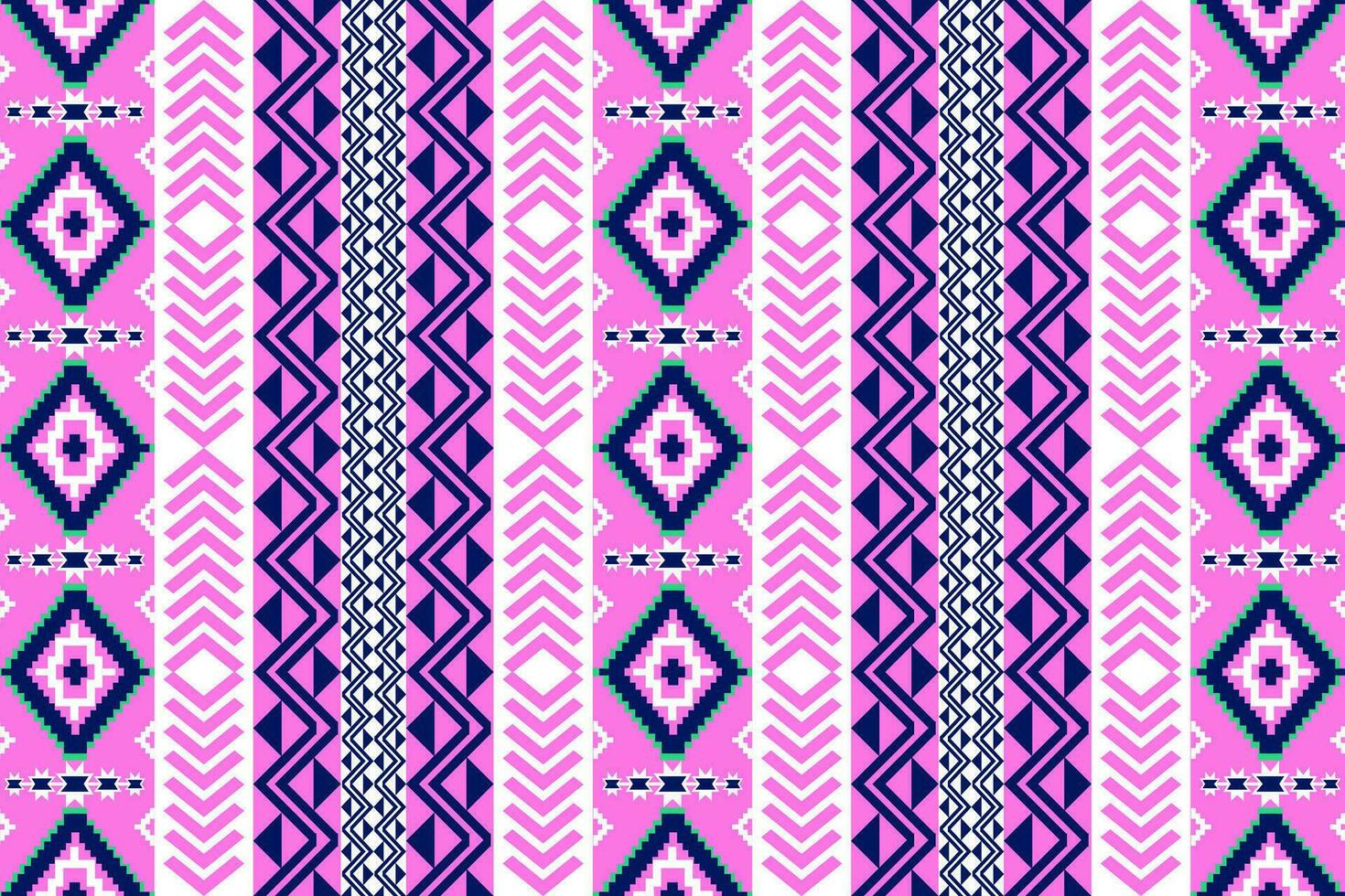Ethnic geometric seamless pattern. Design for fabric, clothes, decorative paper, wrapping, embroidery, illustration, vector, tribal patter vector