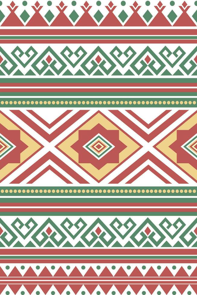 Ethnic geometric seamless pattern. Design for fabric, clothes, decorative paper, wrapping, embroidery, illustration, vector, tribal patter vector