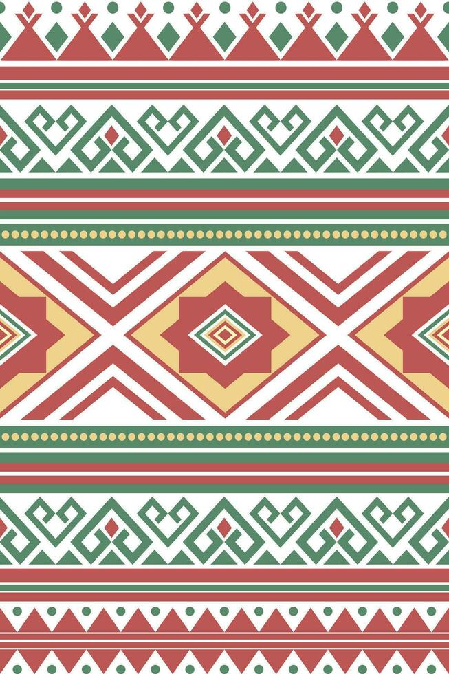 Ethnic geometric seamless pattern. Design for fabric, clothes, decorative paper, wrapping, embroidery, illustration, vector, tribal patter vector