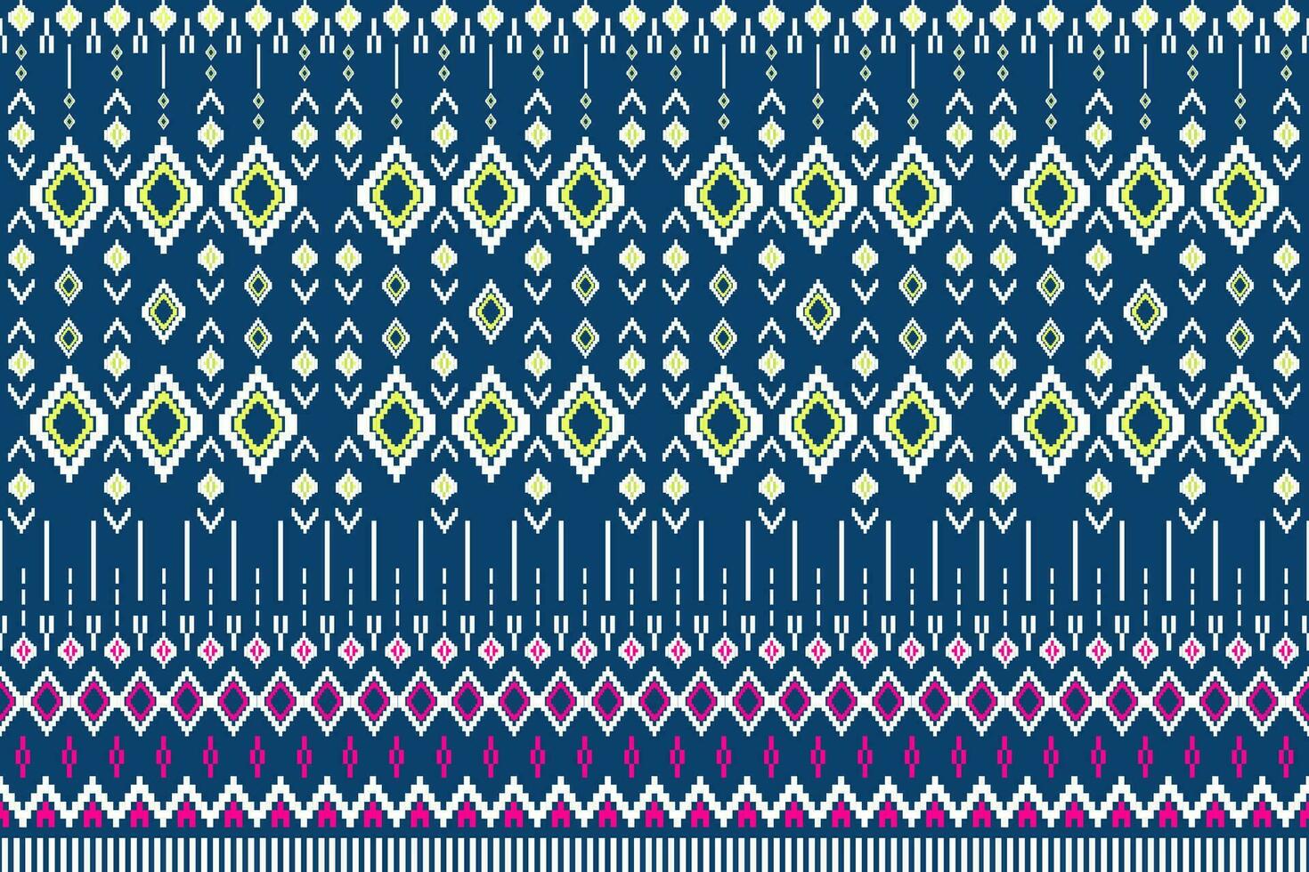 Ethnic geometric seamless pattern. Design for fabric, clothes, decorative paper, wrapping, embroidery, illustration, vector, tribal patter vector