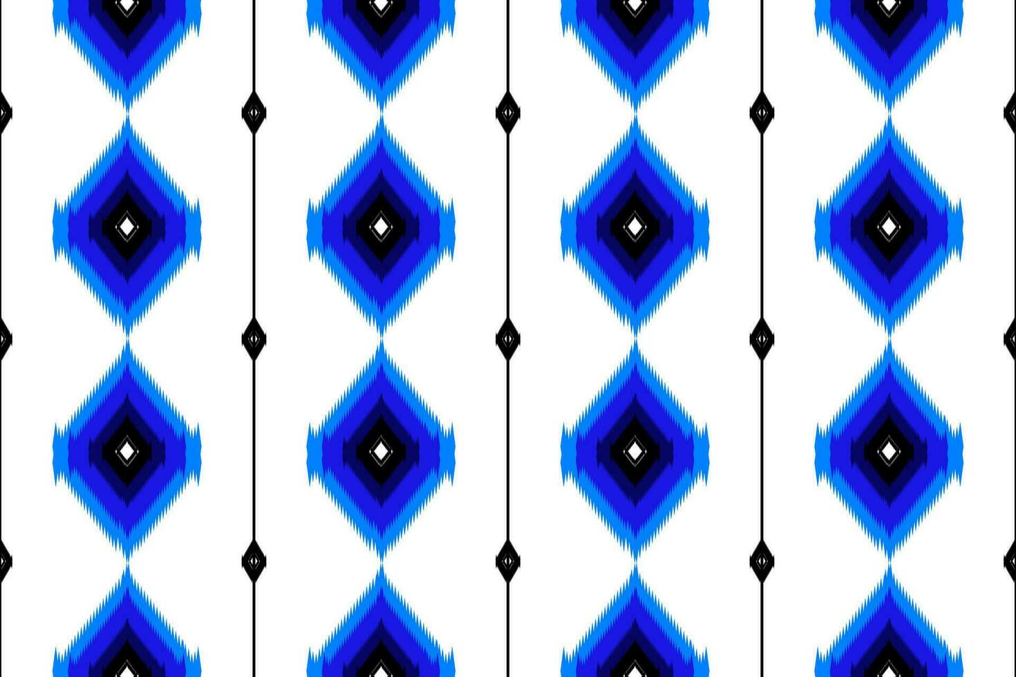 Seamless abstract ikat pattern abstract background for textile design. Can be used in fabric design for clothes, accessories, decorative paper, wrapping, Vector, illustration, carpet vector
