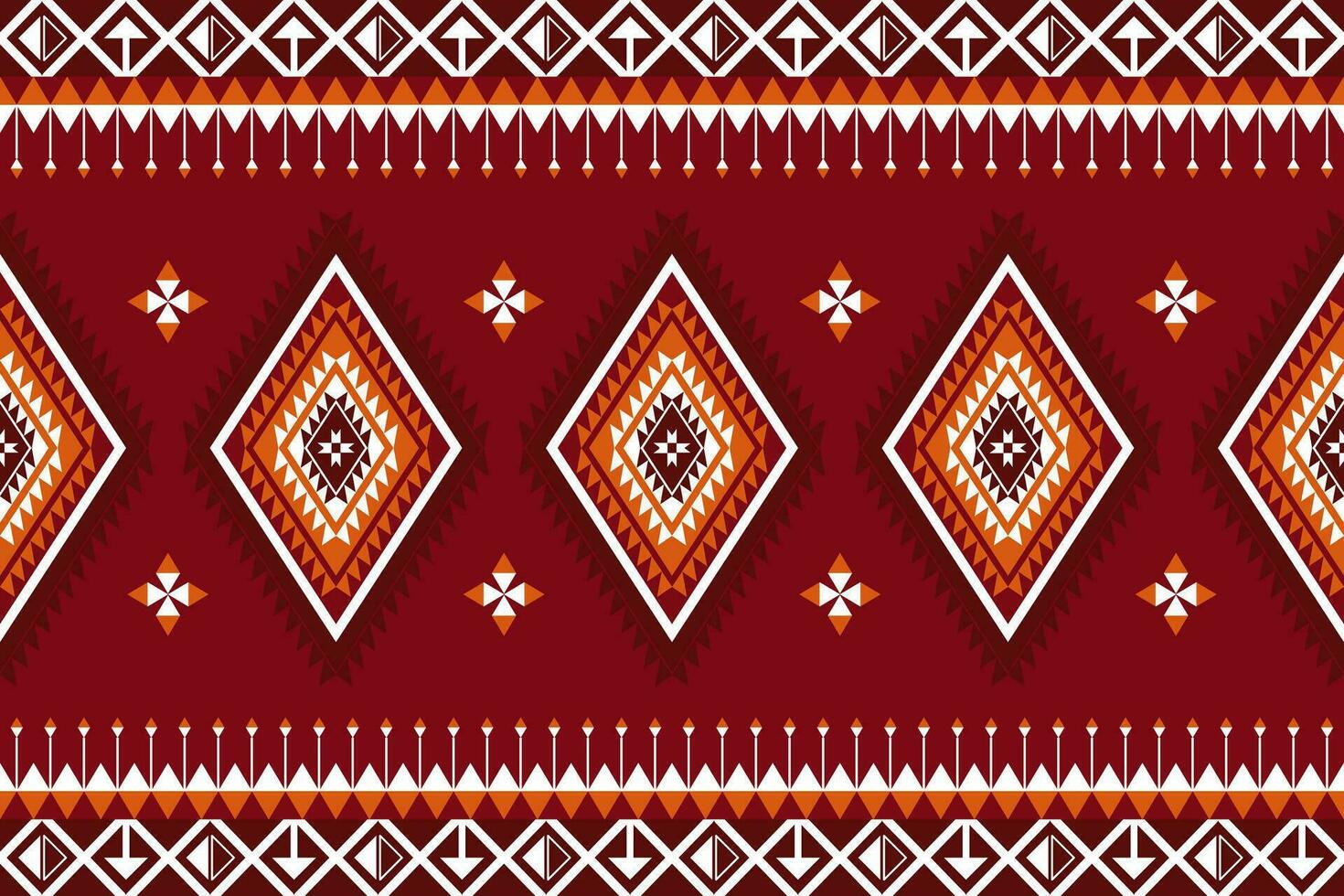Ethnic geometric seamless pattern. Design for fabric, clothes, decorative paper, wrapping, embroidery, illustration, vector, tribal patter vector