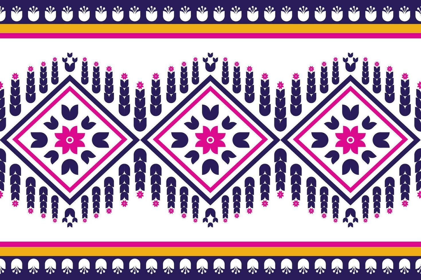 Ethnic geometric seamless pattern. Design for fabric, clothes, decorative paper, wrapping, embroidery, illustration, vector, tribal patter vector