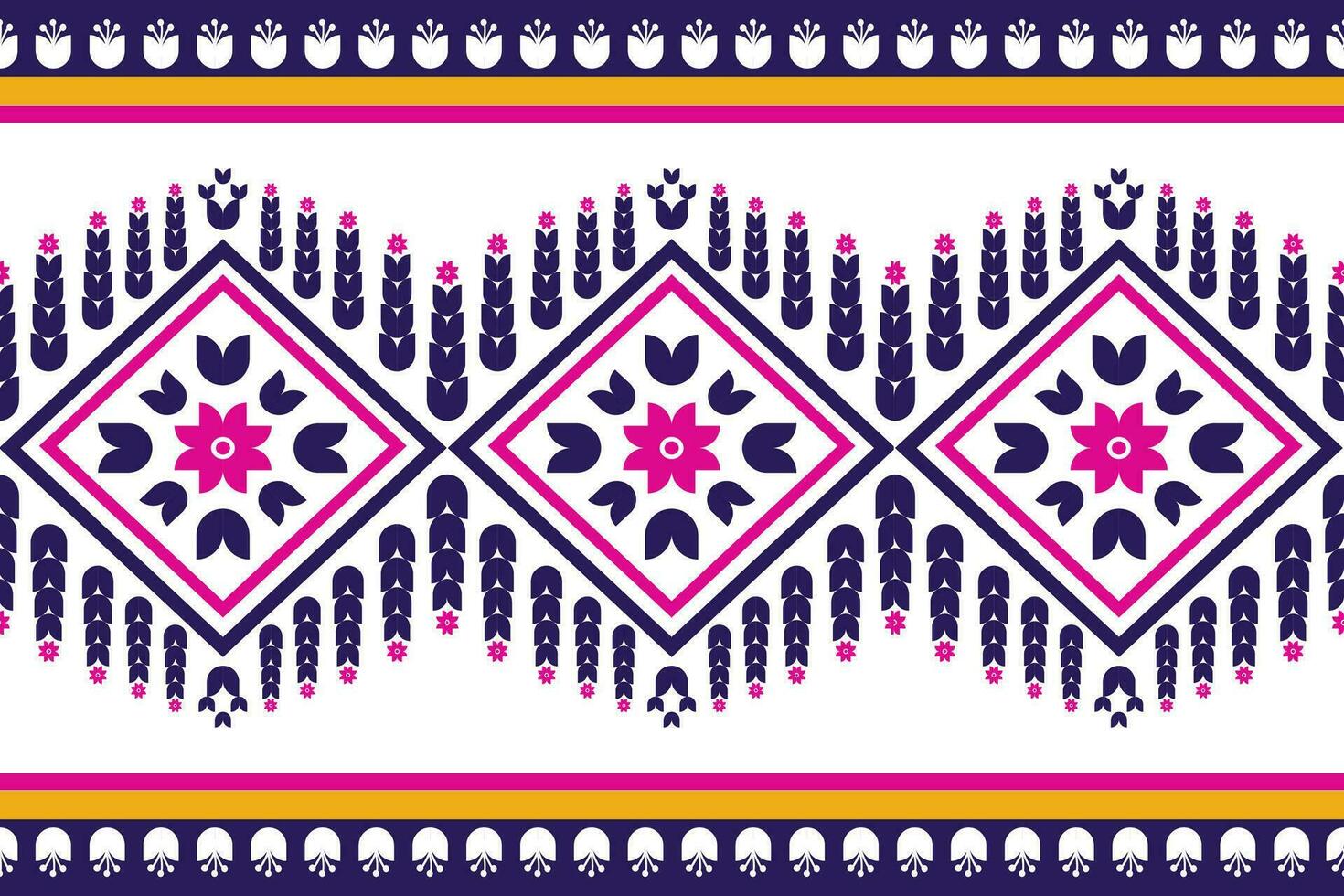 Ethnic geometric seamless pattern. Design for fabric, clothes, decorative paper, wrapping, embroidery, illustration, vector, tribal patter vector