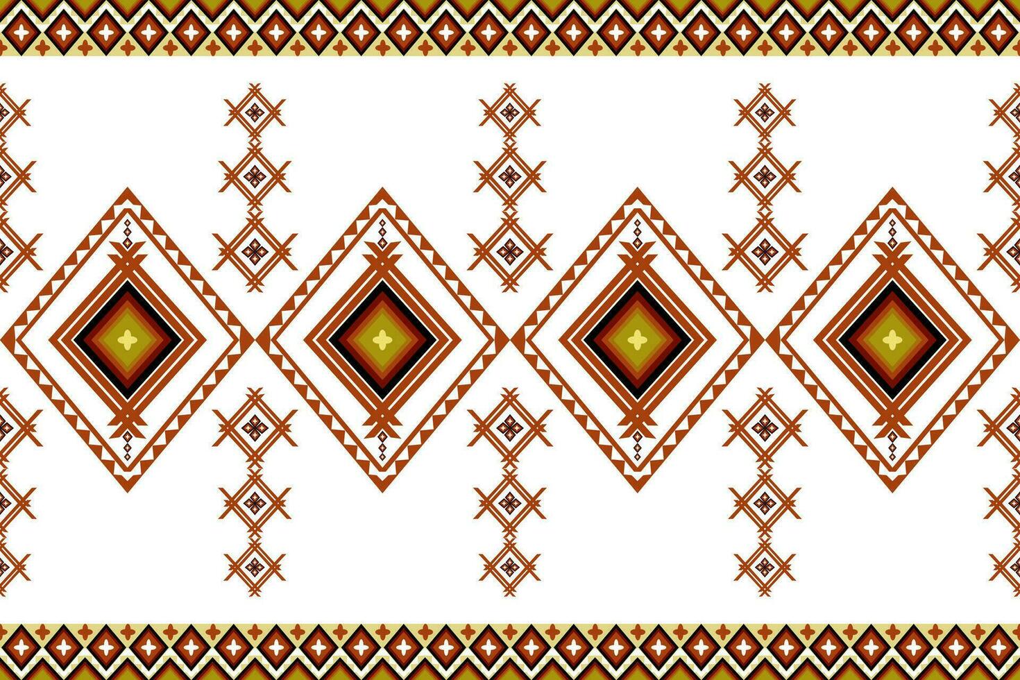 Ethnic geometric seamless pattern. Design for fabric, clothes, decorative paper, wrapping, embroidery, illustration, vector, tribal patter vector