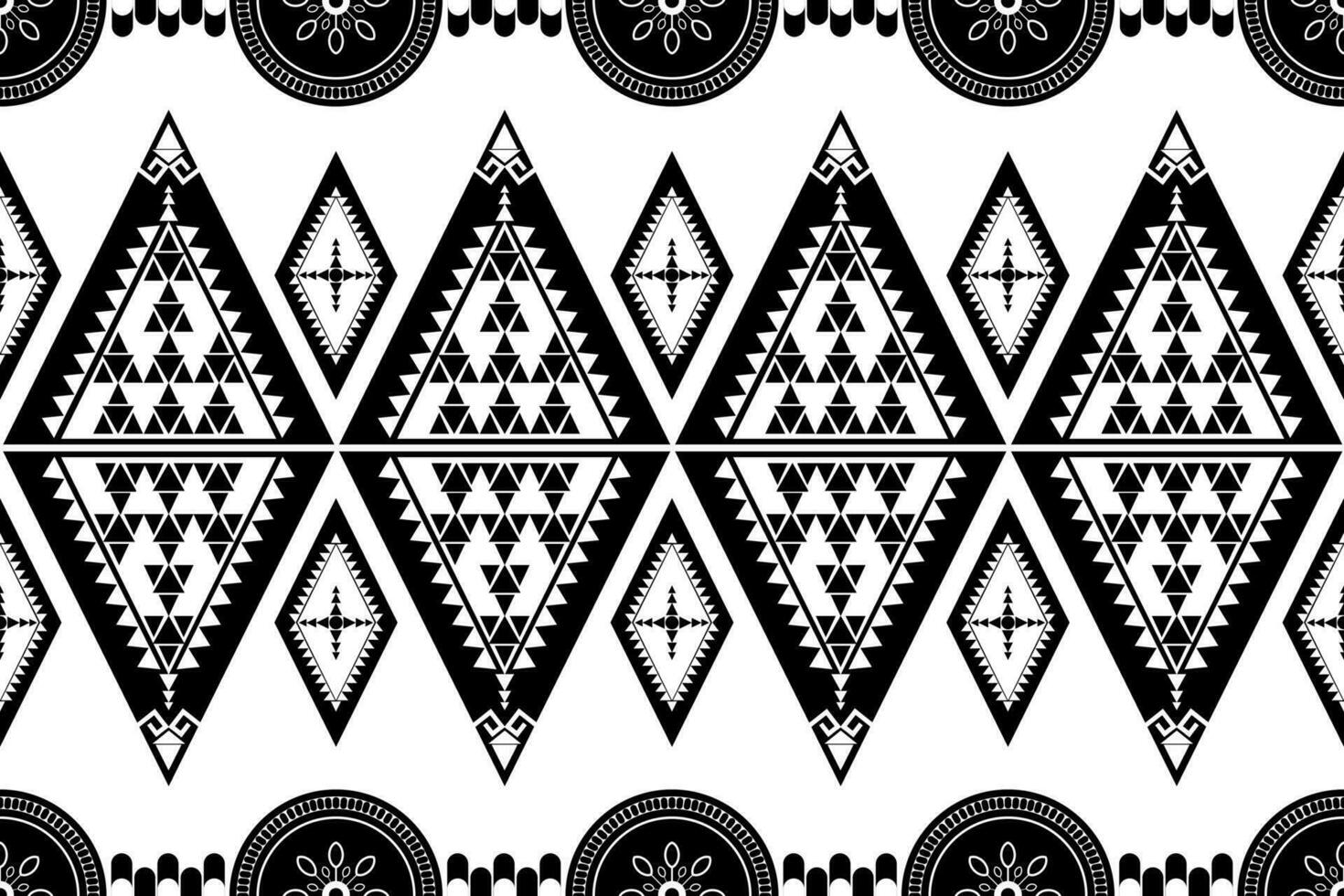 Ethnic geometric seamless pattern. Design for fabric, clothes, decorative paper, wrapping, embroidery, illustration, vector, tribal patter vector