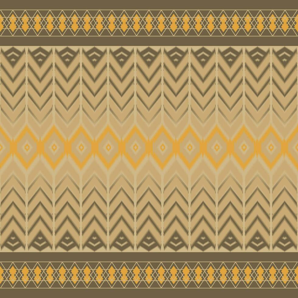 Seamless abstract ikat pattern abstract background for textile design. Can be used in fabric design for clothes, accessories, decorative paper, wrapping, Vector, illustration, carpet vector