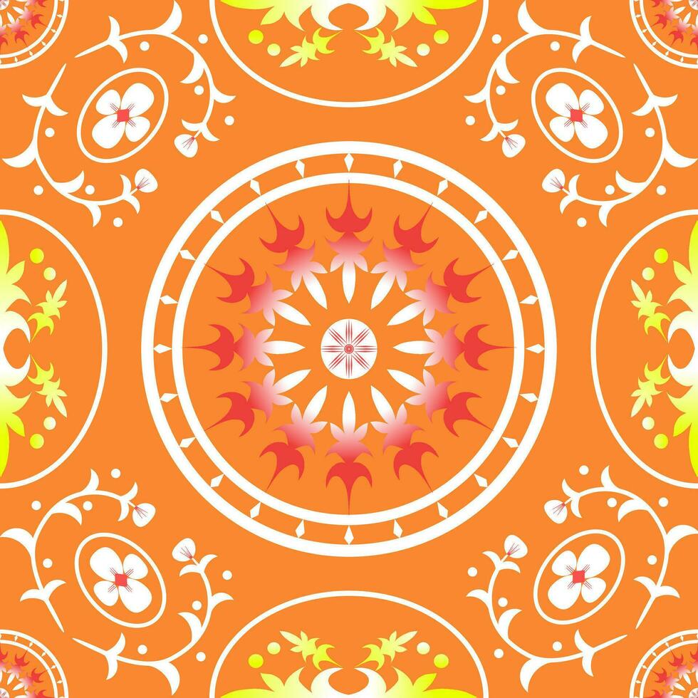 floral pattern background, ceramic tile pattern, vector pattern, cute illustration, tile design, wrap, abstract