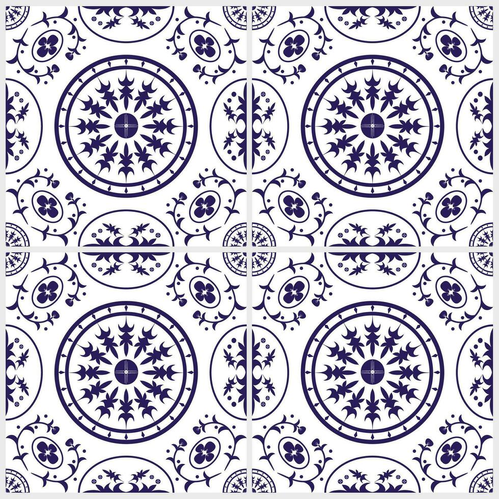 floral pattern background, ceramic tile pattern, vector pattern, cute illustration, tile design, wrap, abstract