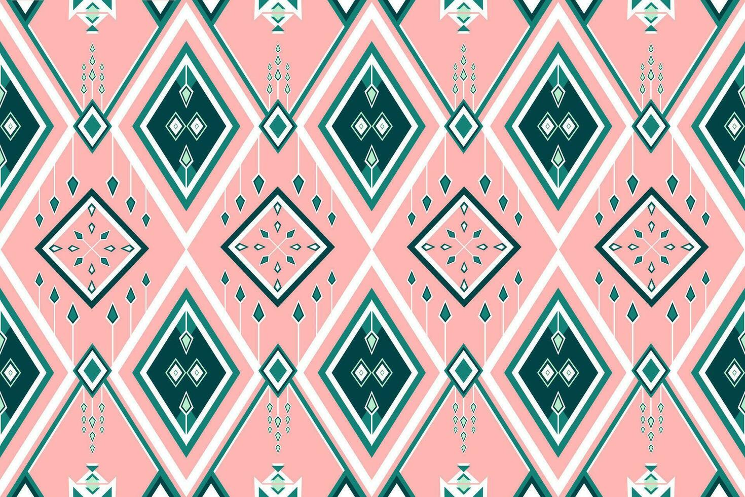 geometric ethnic pattern Can be used in fabric design for background, wallpaper, carpet, textile, clothing, wrapping, decorative paper, embroidery illustration vector. vector