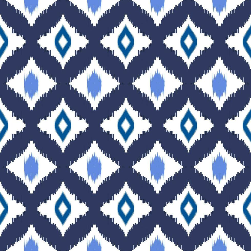 Uzbek ikat pattern and fabric in Uzbekistan. Abstract background for wallpaper, textures, textile, wrapping paper. vector