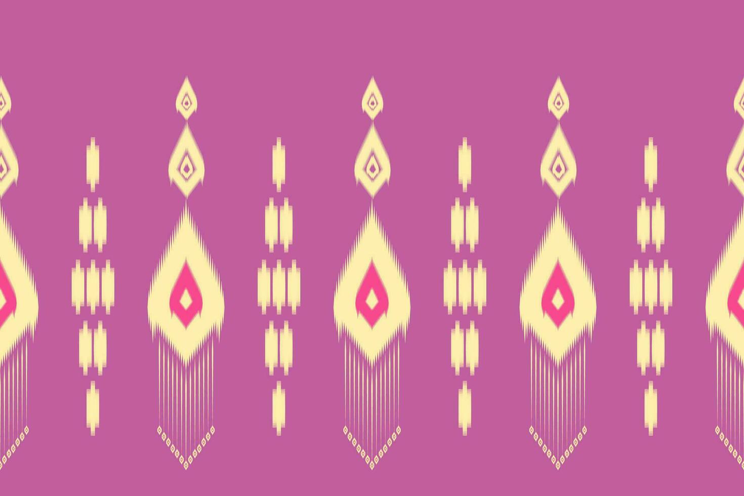 Uzbek ikat pattern and fabric in Uzbekistan. Abstract background for wallpaper, textures, textile, wrapping paper. vector