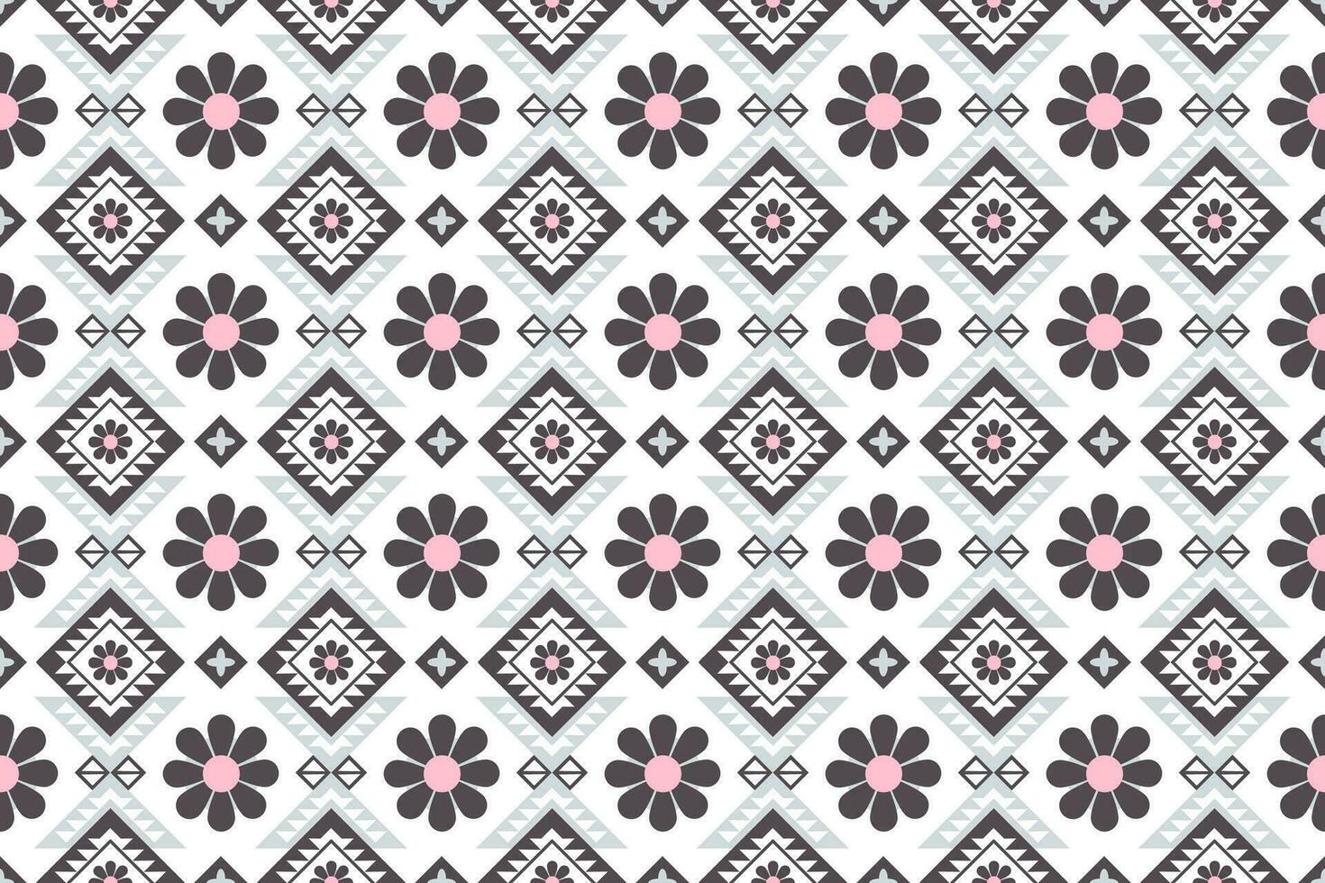 geometric ethnic pattern Can be used in fabric design for background, wallpaper, carpet, textile, clothing, wrapping, decorative paper, embroidery illustration vector. vector