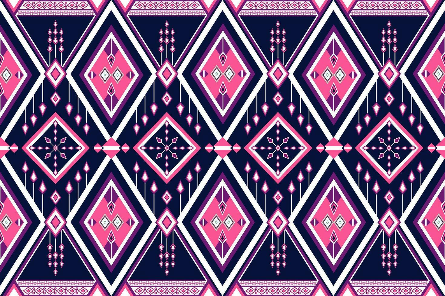 geometric ethnic pattern Can be used in fabric design for background, wallpaper, carpet, textile, clothing, wrapping, decorative paper, embroidery illustration vector. vector