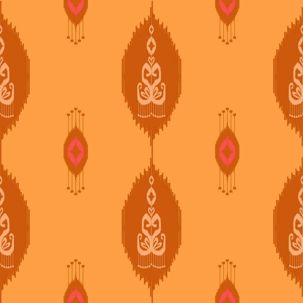 Uzbek ikat pattern and fabric in Uzbekistan. Abstract background for wallpaper, textures, textile, wrapping paper. vector