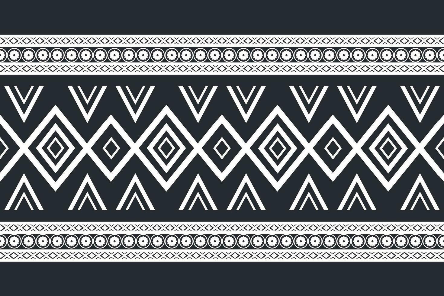 geometric ethnic pattern Can be used in fabric design for background, wallpaper, carpet, textile, clothing, wrapping, decorative paper, embroidery illustration vector. vector
