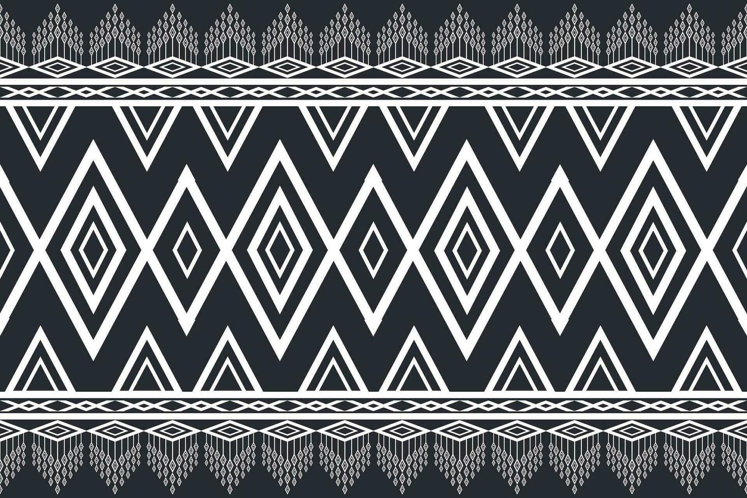 geometric ethnic pattern Can be used in fabric design for background, wallpaper, carpet, textile, clothing, wrapping, decorative paper, embroidery illustration vector. vector