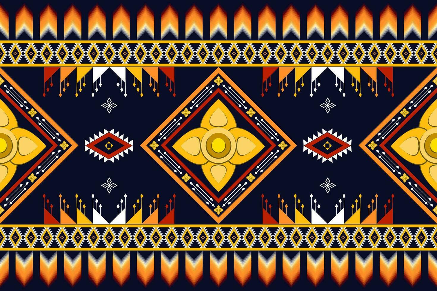 geometric ethnic pattern Can be used in fabric design for background, wallpaper, carpet, textile, clothing, wrapping, decorative paper, embroidery illustration vector. vector