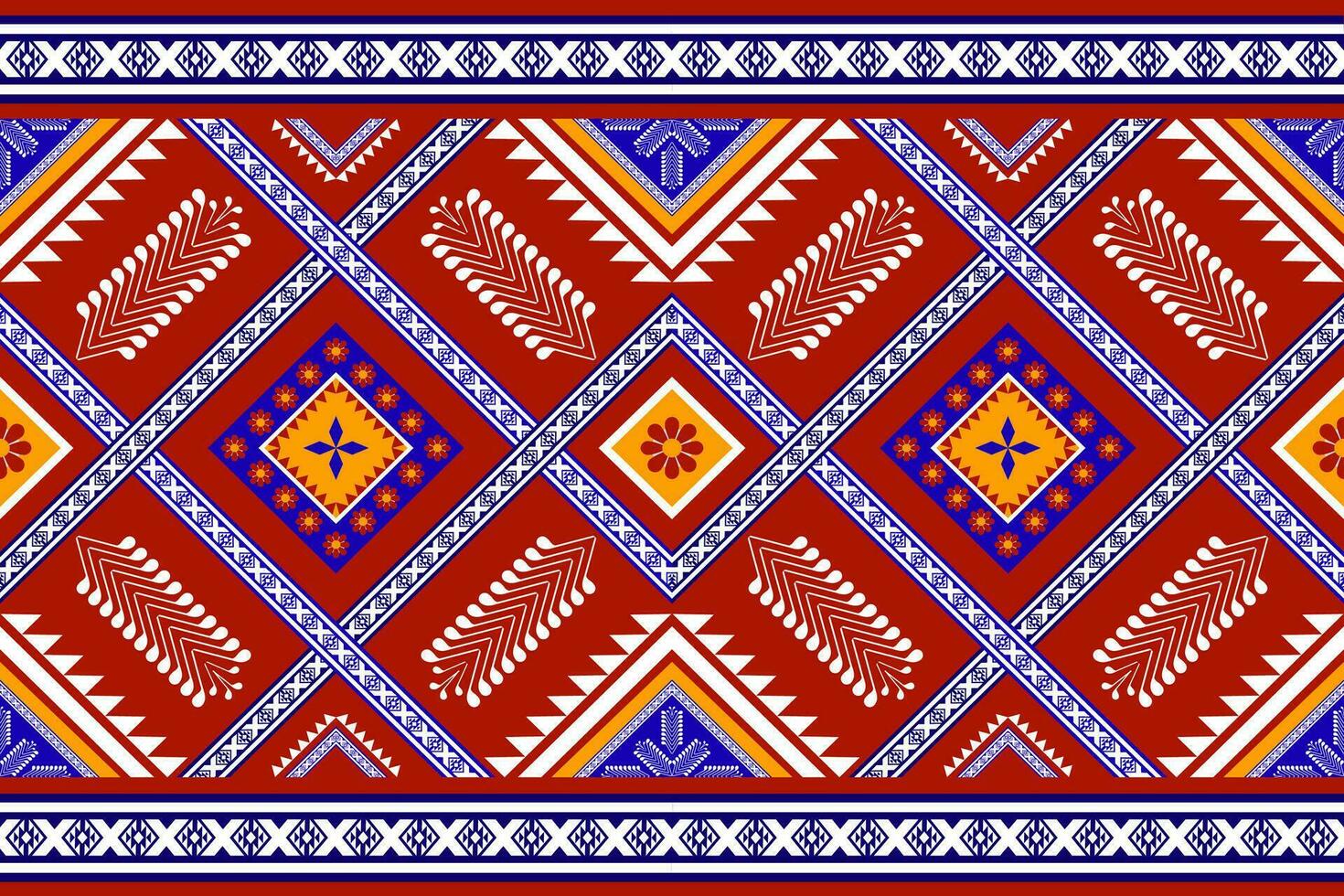 geometric ethnic pattern Can be used in fabric design for background, wallpaper, carpet, textile, clothing, wrapping, decorative paper, embroidery illustration vector. vector