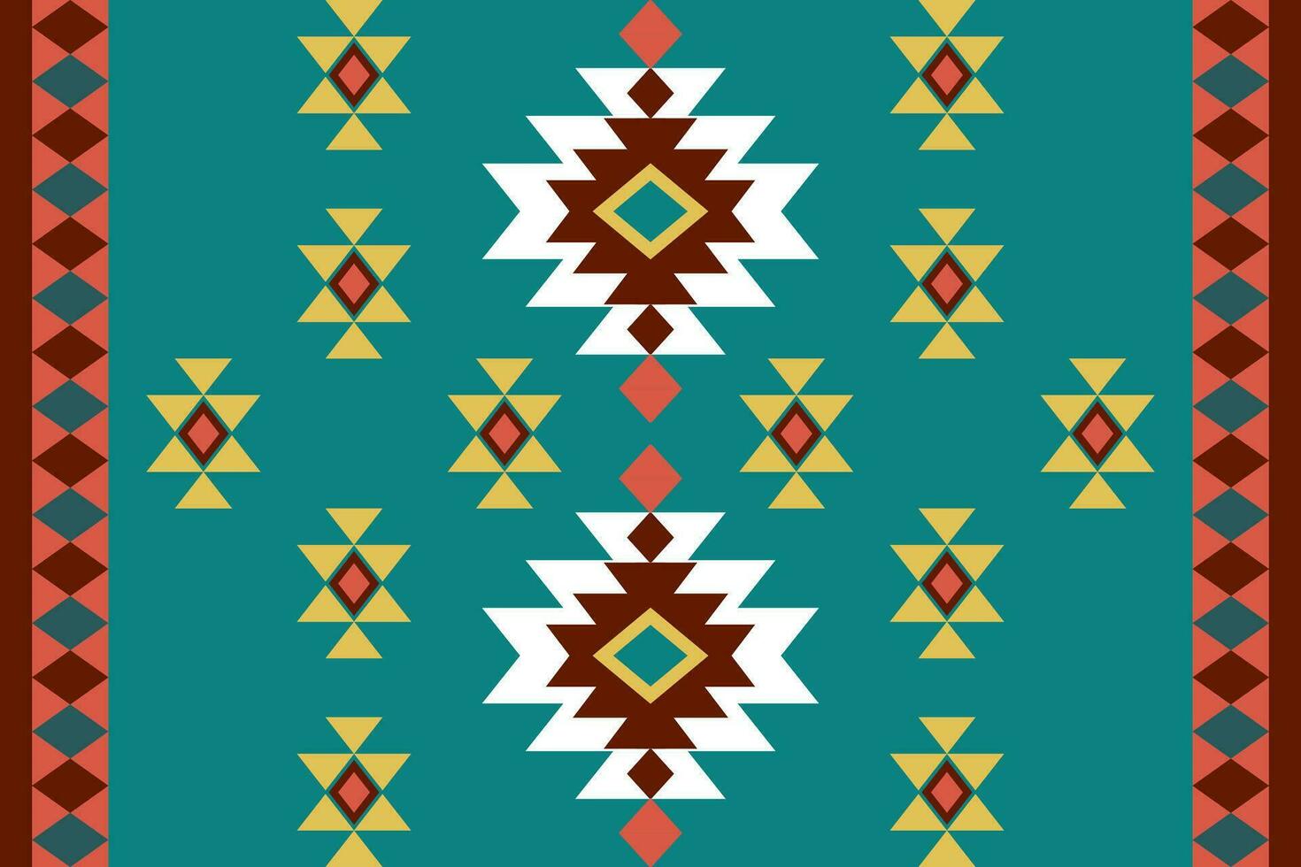 geometric ethnic pattern Can be used in fabric design for background, wallpaper, carpet, textile, clothing, wrapping, decorative paper, embroidery illustration vector. vector