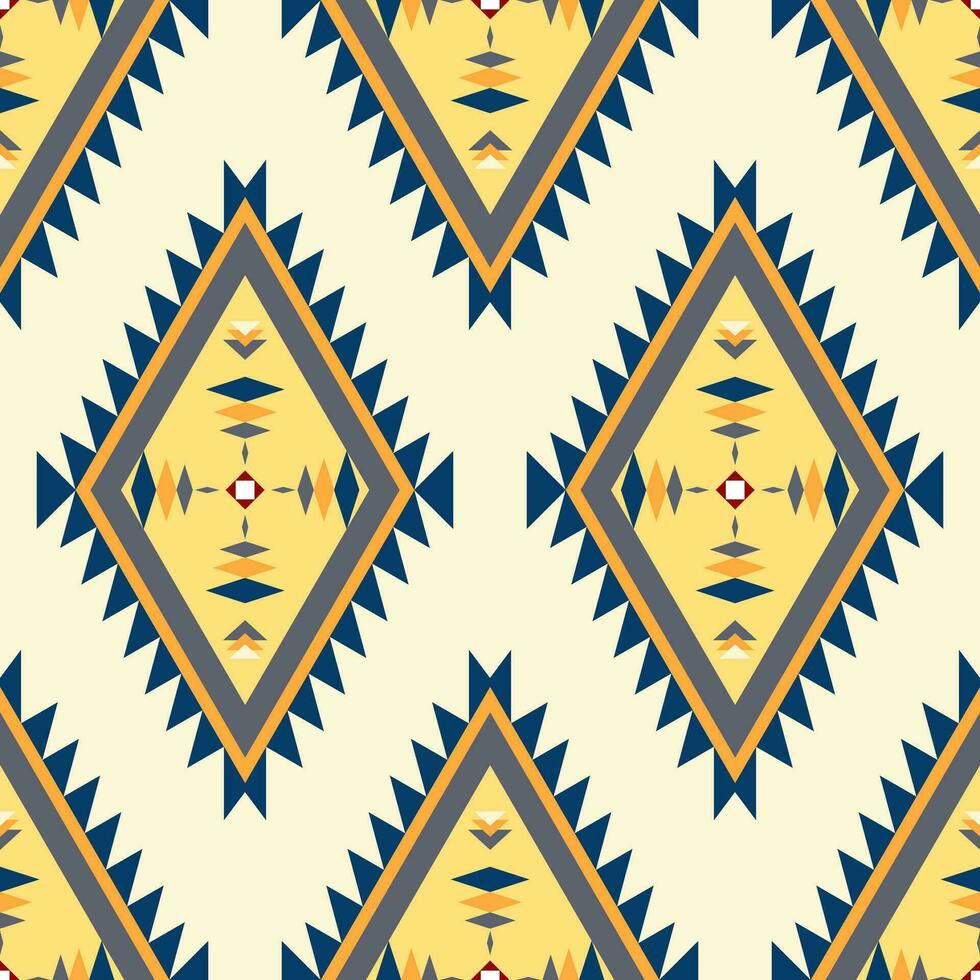 geometric ethnic pattern Can be used in fabric design for background, wallpaper, carpet, textile, clothing, wrapping, decorative paper, embroidery illustration vector. vector