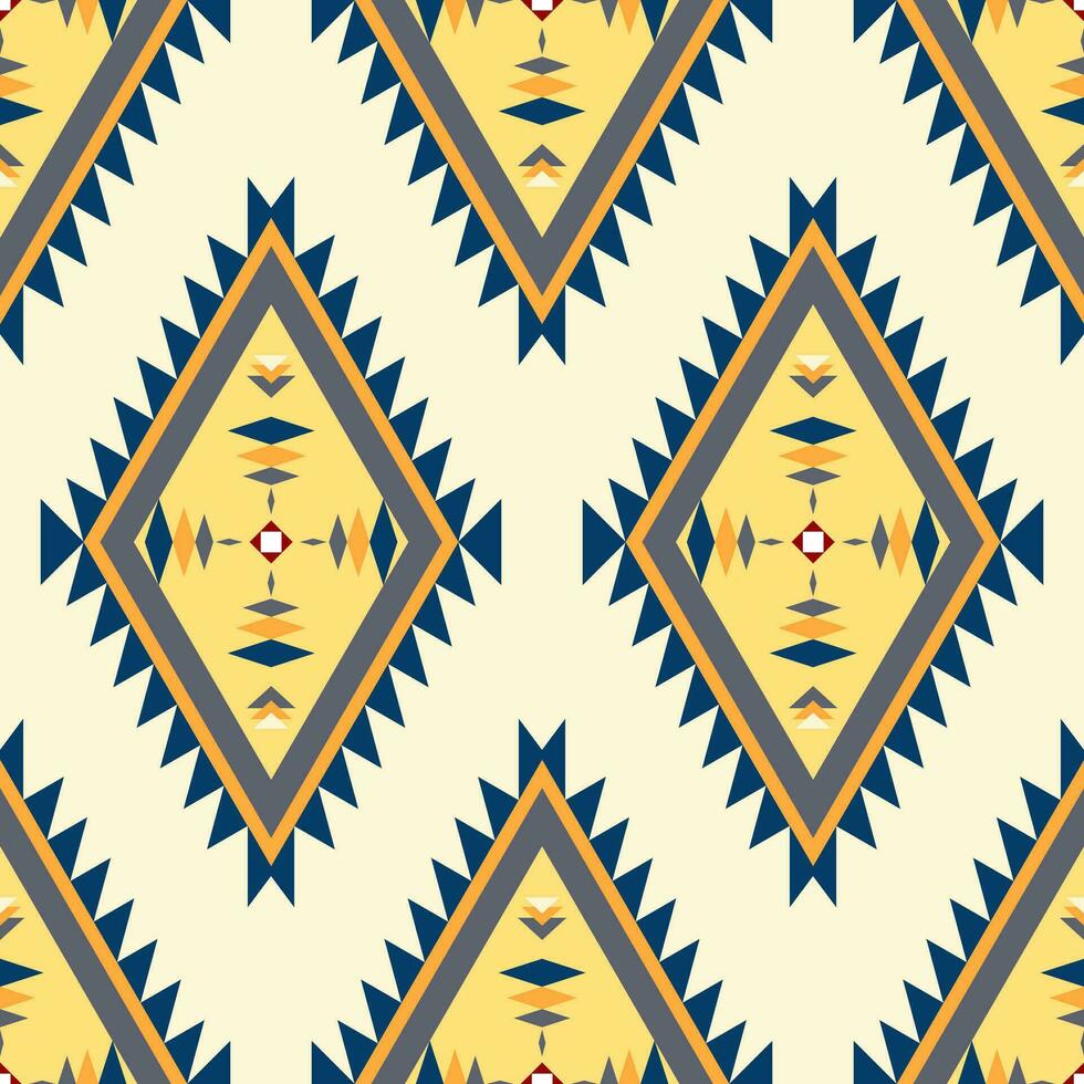 geometric ethnic pattern Can be used in fabric design for background, wallpaper, carpet, textile, clothing, wrapping, decorative paper, embroidery illustration vector. vector