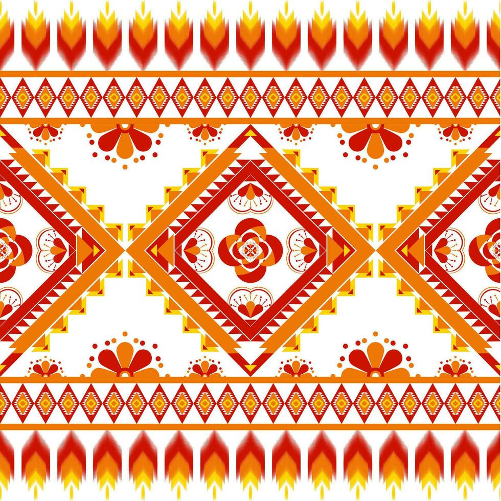 geometric ethnic pattern Can be used in fabric design for background, wallpaper, carpet, textile, clothing, wrapping, decorative paper, embroidery illustration vector. vector