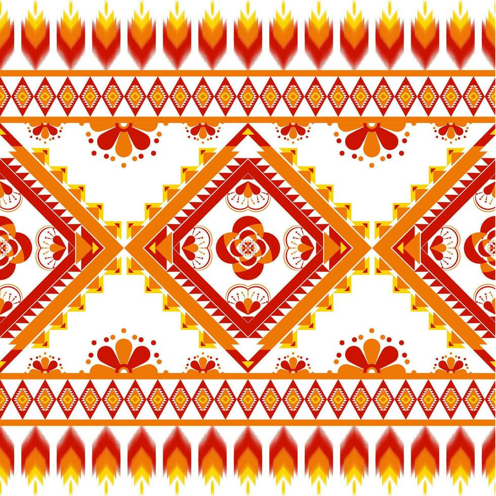 geometric ethnic pattern Can be used in fabric design for background, wallpaper, carpet, textile, clothing, wrapping, decorative paper, embroidery illustration vector. vector