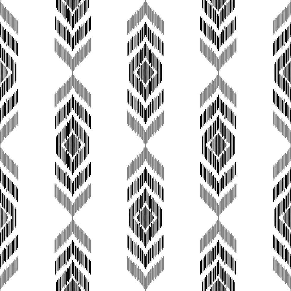 Seamless abstract ikat pattern abstract background for textile design. Can be used in fabric design for clothes, accessories, decorative paper, wrapping, Vector, illustration, carpet vector