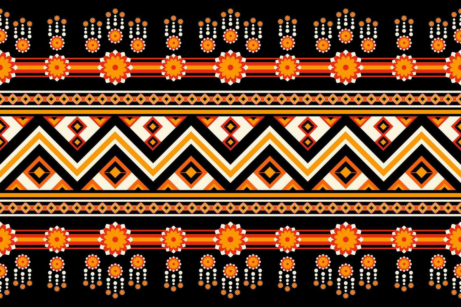 geometric ethnic pattern Can be used in fabric design for background, wallpaper, carpet, textile, clothing, wrapping, decorative paper, embroidery illustration vector. vector