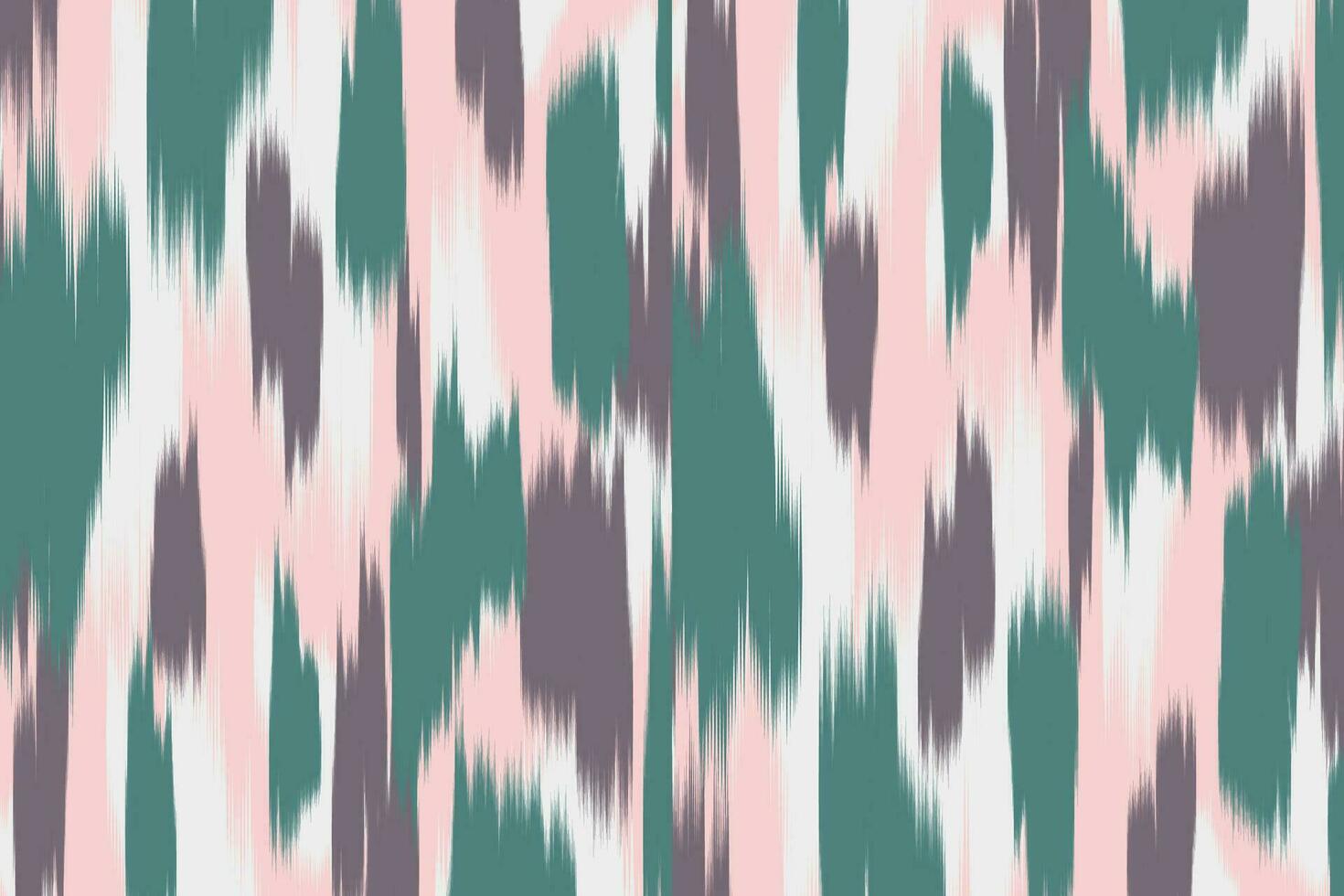 Uzbek ikat pattern and fabric in Uzbekistan. Abstract background for wallpaper, clothing, textile, wrapping paper. vector