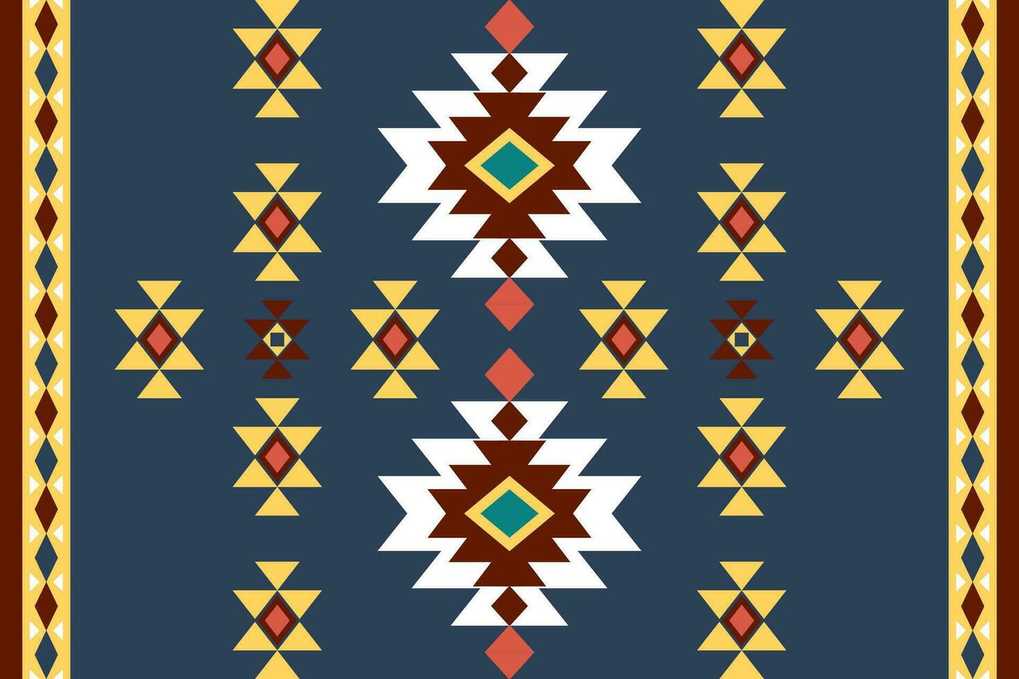 geometric ethnic pattern Can be used in fabric design for background, wallpaper, carpet, textile, clothing, wrapping, decorative paper, embroidery illustration vector. vector