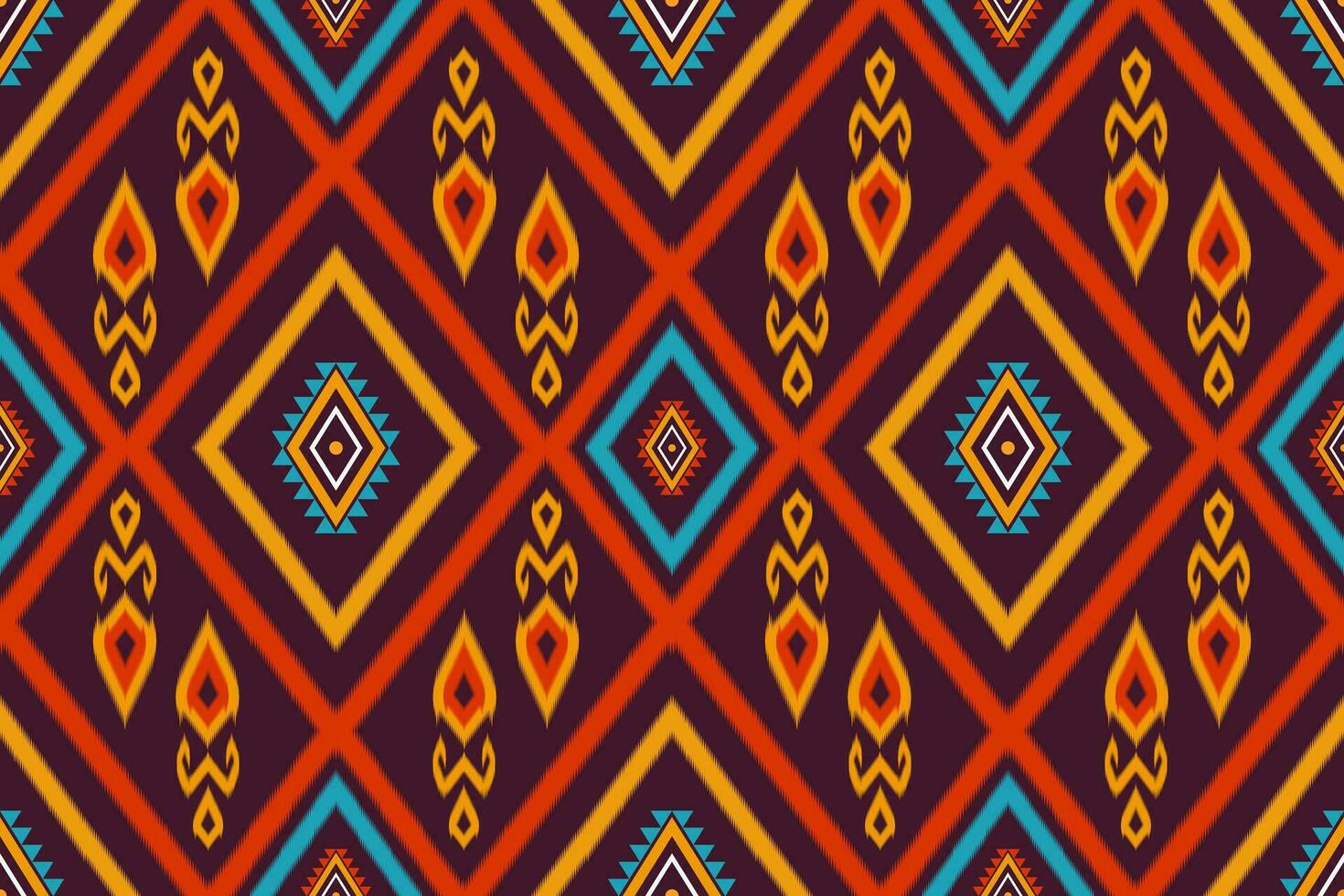 Uzbek ikat pattern and fabric in Uzbekistan. Abstract background for wallpaper, textures, textile, wrapping paper. vector