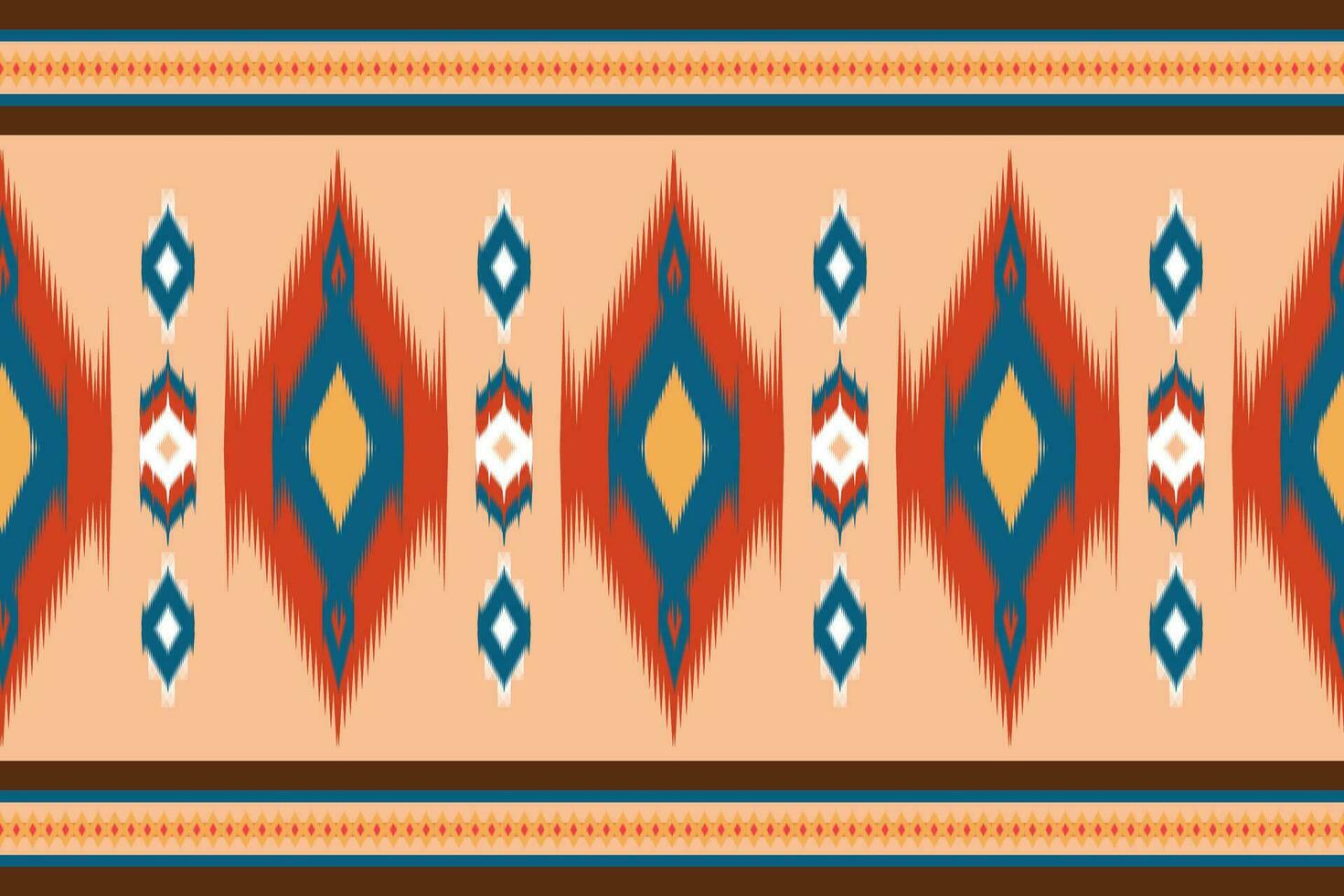 Uzbek ikat pattern and fabric in Uzbekistan. Abstract background for wallpaper, textures, textile, wrapping paper. vector
