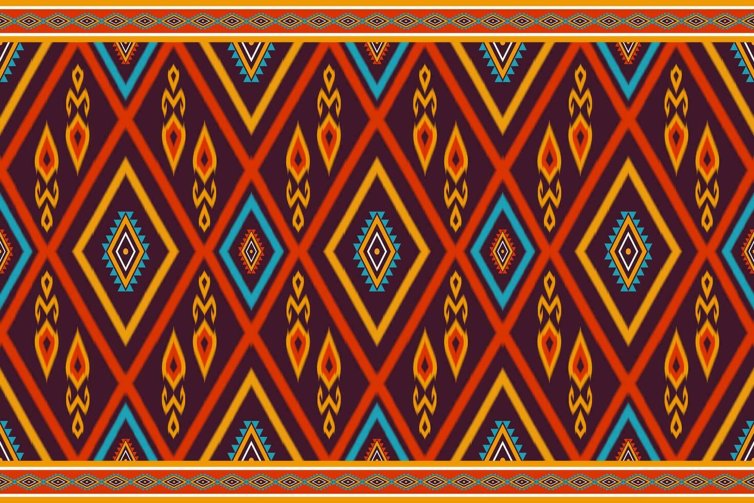 Uzbek ikat pattern and fabric in Uzbekistan. Abstract background for wallpaper, textures, textile, wrapping paper. vector