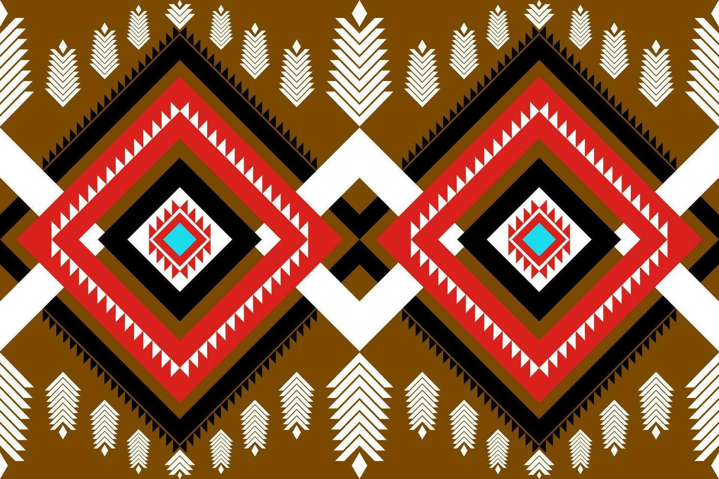 geometric ethnic pattern Can be used in fabric design for background, wallpaper, carpet, textile, clothing, wrapping, decorative paper, embroidery illustration vector. vector