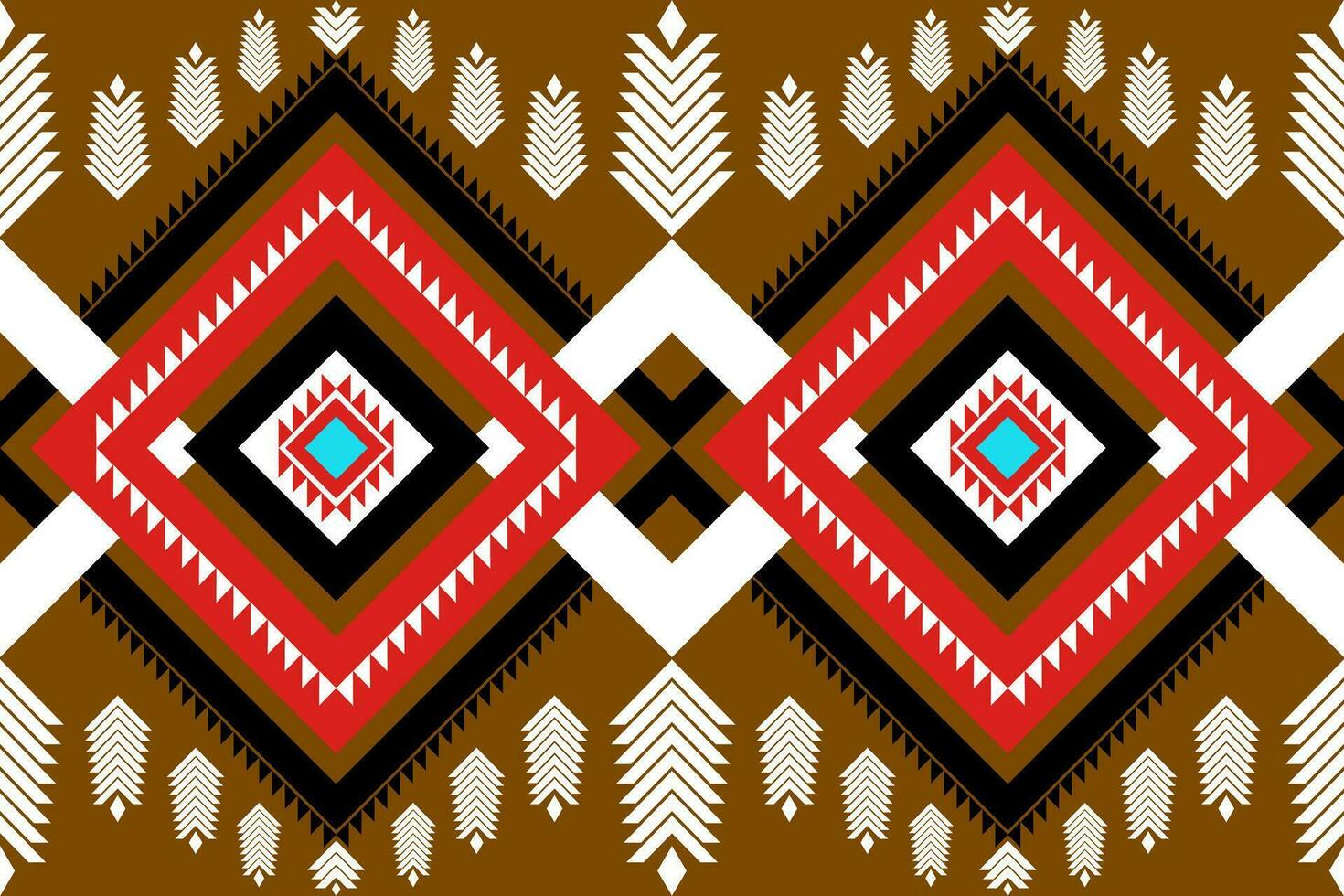 geometric ethnic pattern Can be used in fabric design for background, wallpaper, carpet, textile, clothing, wrapping, decorative paper, embroidery illustration vector. vector