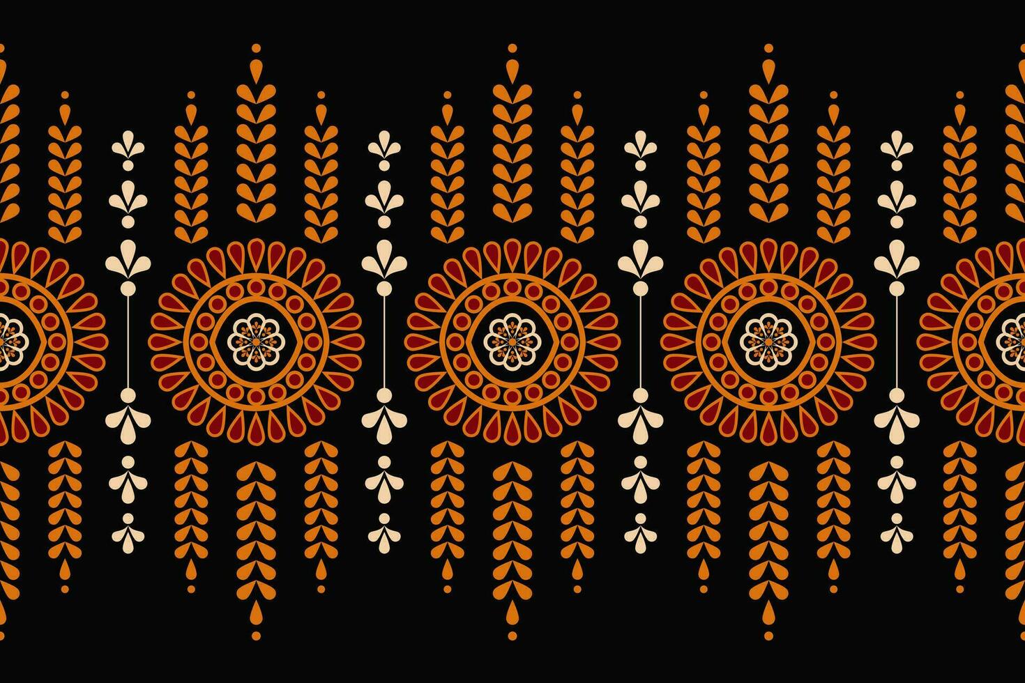 geometric ethnic pattern Can be used in fabric design for background, wallpaper, carpet, textile, clothing, wrapping, decorative paper, embroidery illustration vector. vector