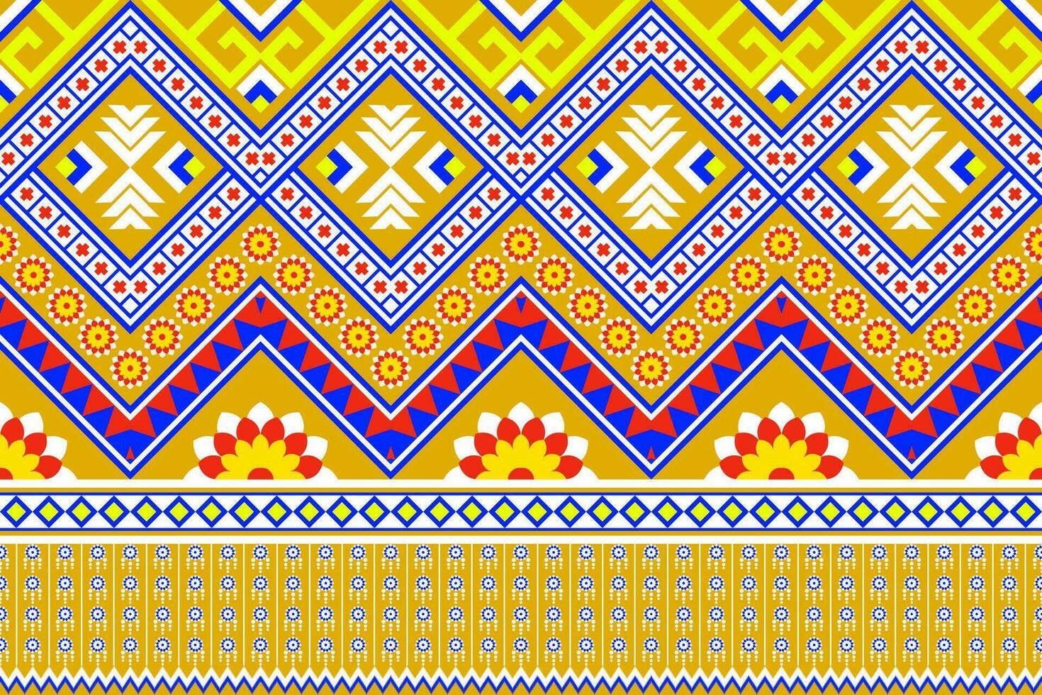 geometric ethnic pattern Can be used in fabric design for background, wallpaper, carpet, textile, clothing, wrapping, decorative paper, embroidery illustration vector. vector