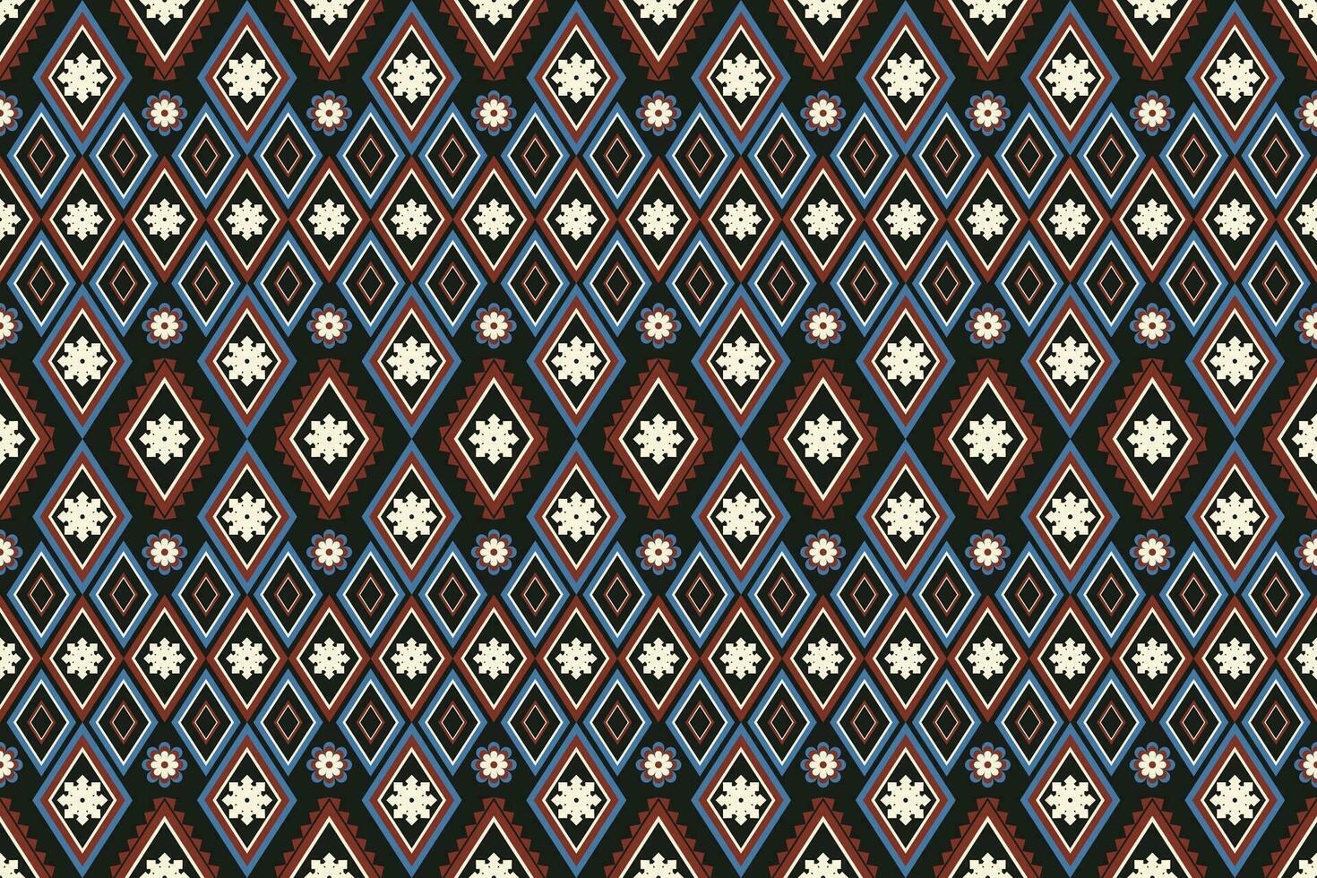 geometric ethnic pattern Can be used in fabric design for background, wallpaper, carpet, textile, clothing, wrapping, decorative paper, embroidery illustration vector. vector