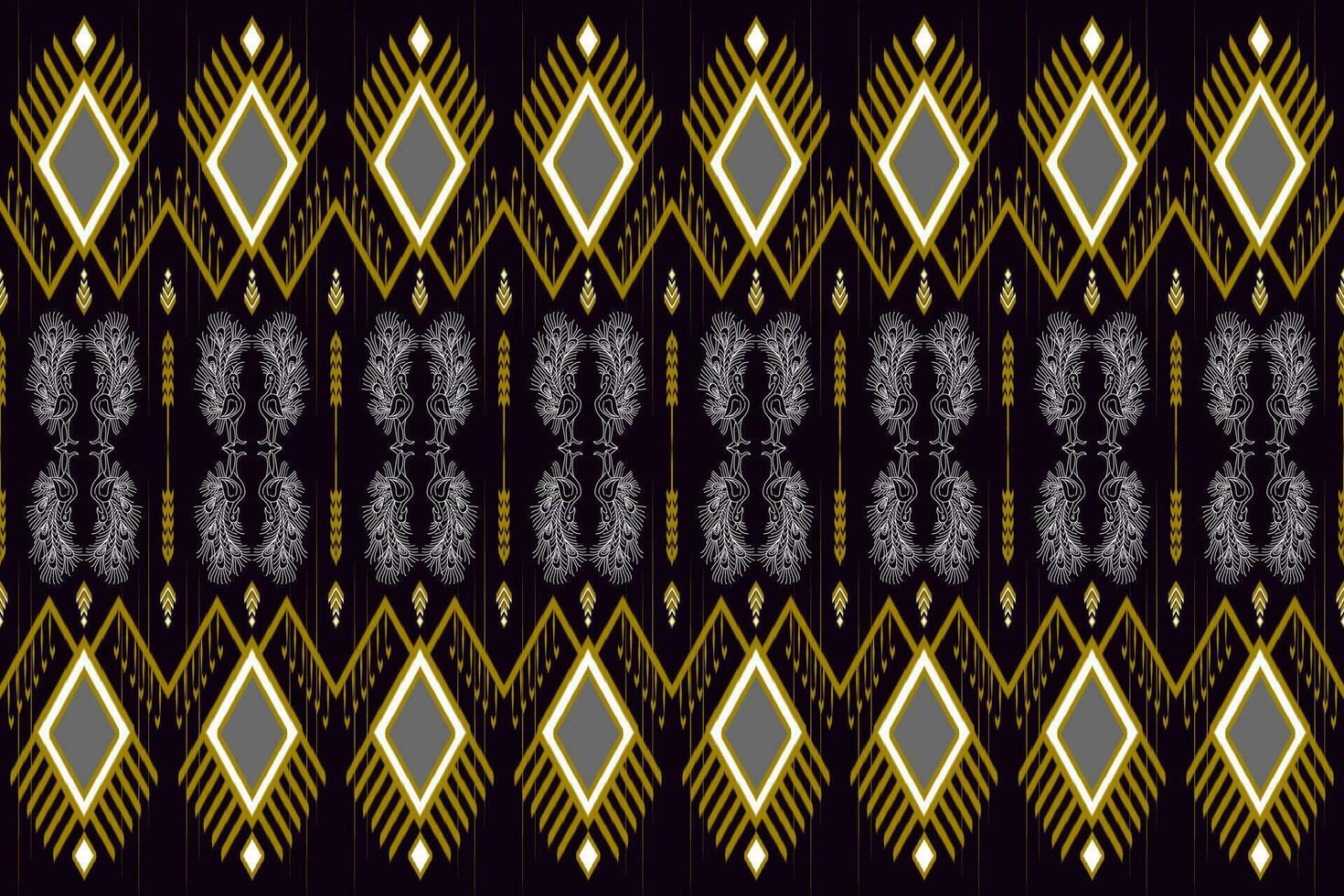 geometric ethnic pattern Can be used in fabric design for background, wallpaper, carpet, textile, clothing, wrapping, decorative paper, embroidery illustration vector. vector