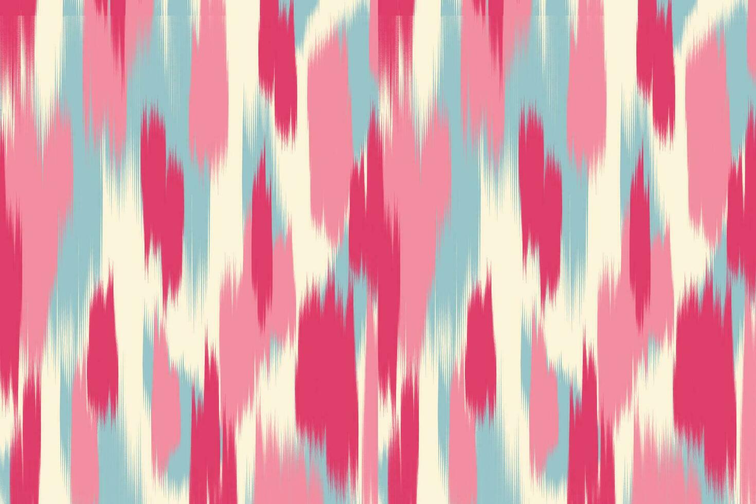 Uzbek ikat pattern and fabric in Uzbekistan. Abstract background for wallpaper, textures, textile, wrapping paper. vector