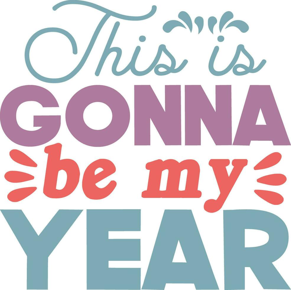 New year t-shirt design vector