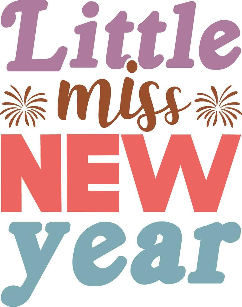 New year t-shirt design vector