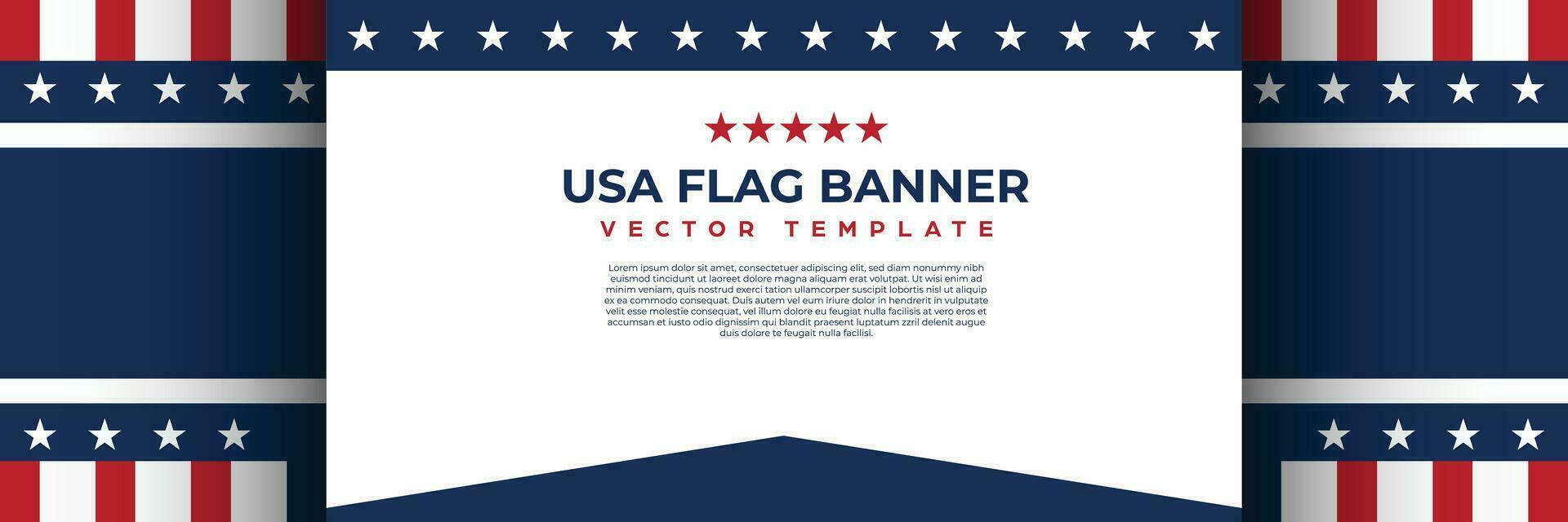 America bandera diseño vector, Estados Unidos bandera antecedentes modelo para celebrar nacional día, 4to de julio, monumento día evento vector