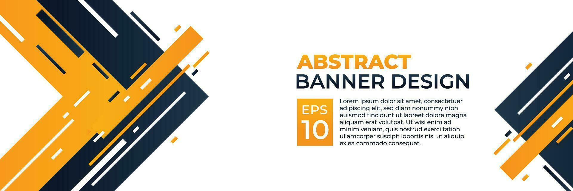 Abstract banner vector, modern background horizontal with dynamic yellow shape color for technology and sports theme vector