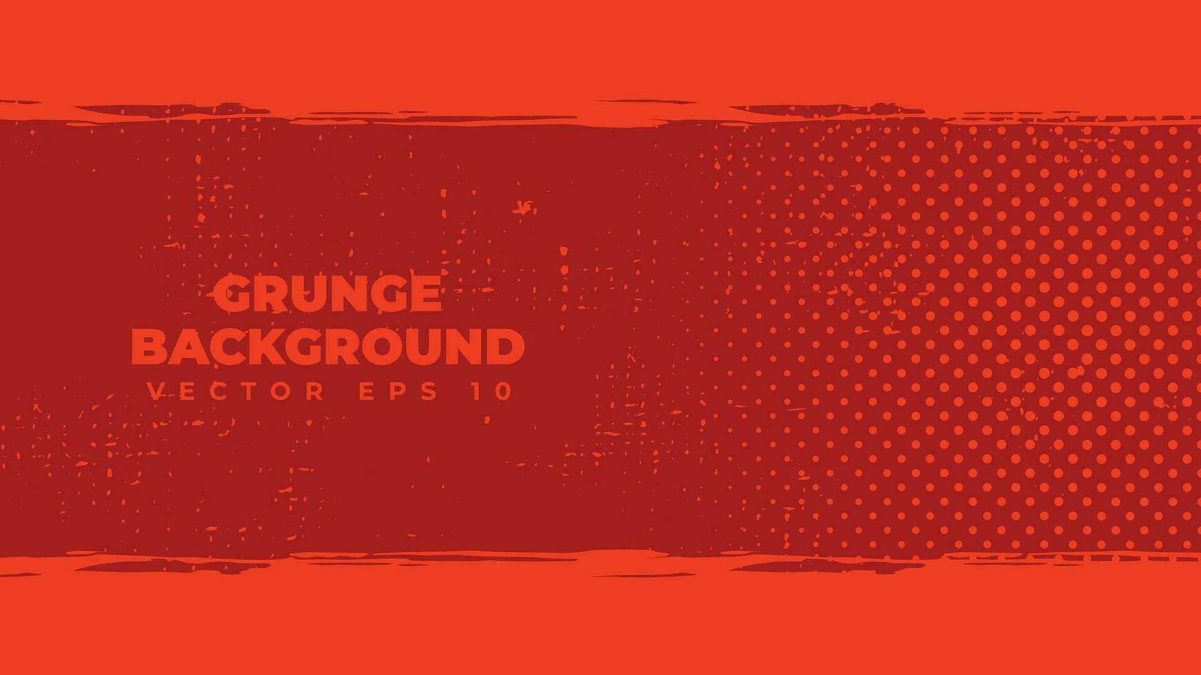 Abstract grunge background vector with paint brush effect, dirty red banner with copy space area
