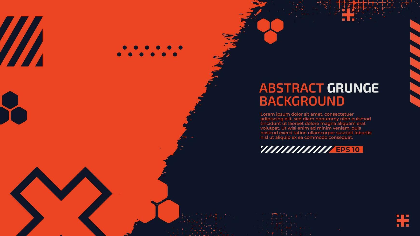 Abstract grunge background vector, brush painted wallpaper, template design modern banner with copy space vector