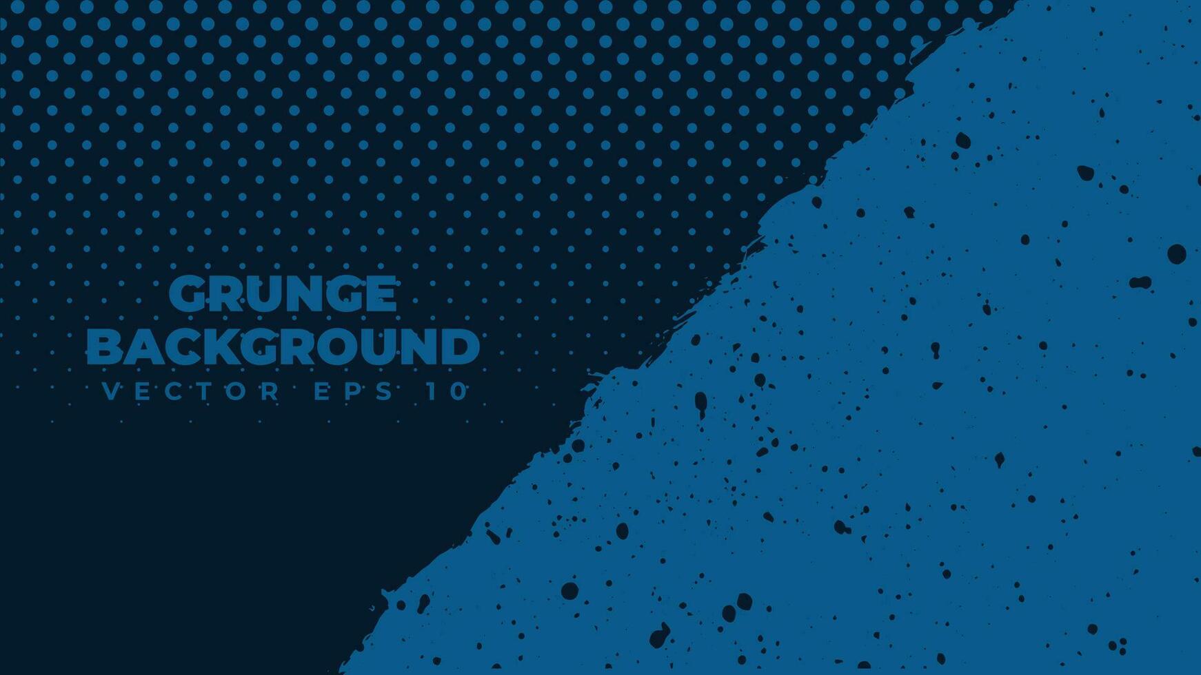 Abstract grunge background vector with paint brush effect, blue banner with copy space area